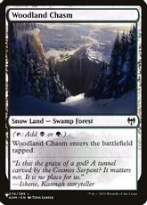 《森林の地割れ/Woodland Chasm》(SLD構築済み)[PWシンボル付き再版] 土地C