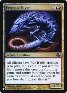 Foil】《熱狂スリヴァー/Frenetic Sliver》(SLD構築済み)[PWシンボル 