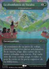【Foil】(2058)■ボーダーレス■《La abundancia de Yucahú》//《森の知恵/Sylvan Library》[SLD] 緑