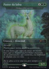 【Foil】(2059)■ボーダーレス■《Pastor da Selva》//《古の緑守り/Ancient Greenwarden》[SLD] 緑