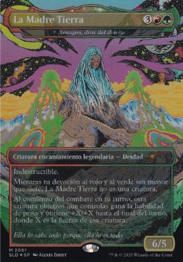【Foil】(2061)■ボーダーレス■《La Madre Tierra》/《歓楽の神、ゼナゴス/Xenagos, God of Revels》[SLD] 金
