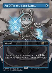 【Foil】(007)■ボーダーレス■《断れない提案/An Offer You Can't Refuse》[SLP] 青