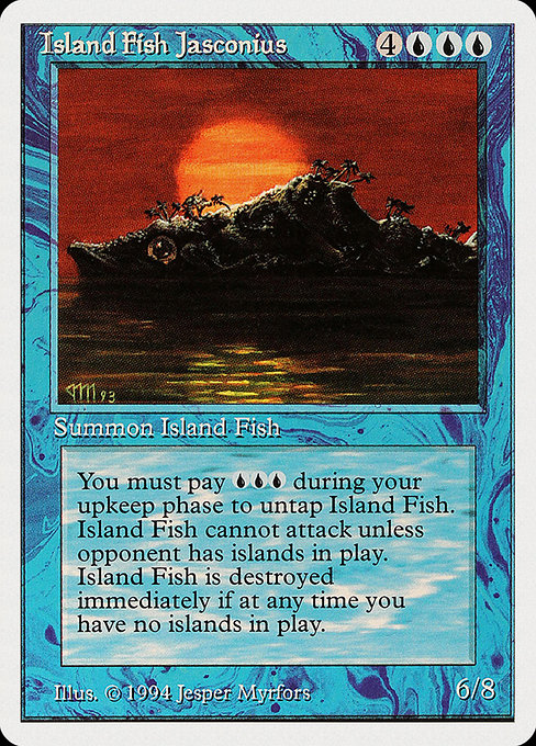 《島魚ジャスコニアス/Island Fish Jasconius》[Summer Magic] 青R