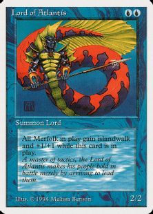 《アトランティスの王/Lord of Atlantis》[Summer Magic] 青R