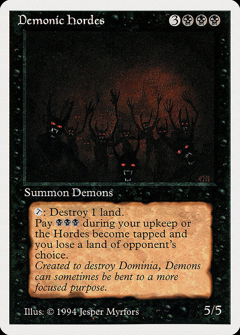 《Demonic Hordes》[Summer Magic] 黒R