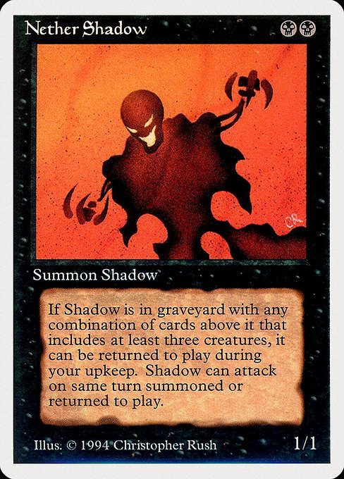 《冥界の影/Nether Shadow》[Summer Magic] 黒R