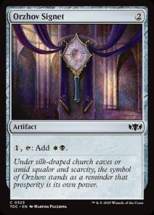 (323)《オルゾフの印鑑/Orzhov Signet》[TDC] 茶C