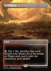 【ドラゴンスケイル・Foil】(114)■ボーダーレス■《乾燥台地/Arid Mesa》[SPG] 土地