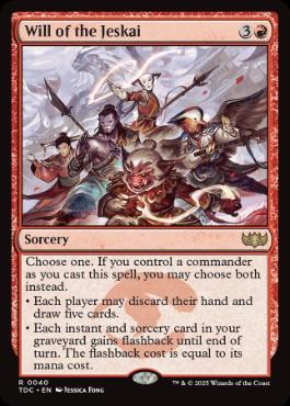 (040)《ジェスカイの意志/Will of the Jeskai》[TDC] 赤R