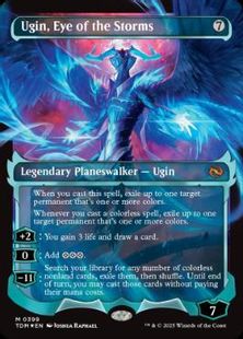 【Foil】(399)■ショーケース■《嵐の目、ウギン/Ugin, Eye of the Storms》 [TDM-BF] 無R