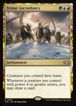 (305)《ティムールの隆盛/Temur Ascendancy》[TDC] 金R