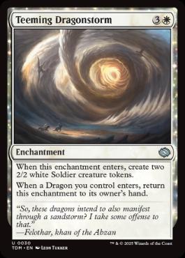 (030)《充溢するドラゴンの嵐/Teeming Dragonstorm》[TDM] 白U
