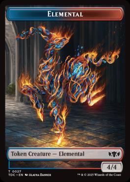 027/003)《エレメンタル+モンクトークン/Elemental+Monk Token