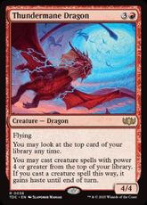 (038)《雷たてがみの龍/Thundermane Dragon》[TDC] 赤R