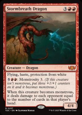(237)《嵐の息吹のドラゴン/Stormbreath Dragon》[TDC] 赤R