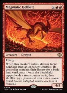 (111)《マグマのヘルカイト/Magmatic Hellkite》[TDM] 赤R