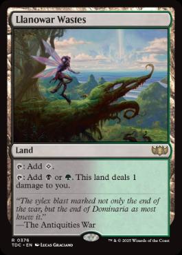 (376)《ラノワールの荒原/Llanowar Wastes》[TDC] 土地R