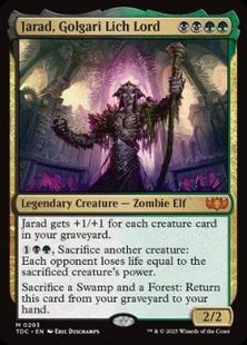 (293)《ゴルガリの死者の王、ジャラド/Jarad, Golgari Lich Lord》[TDC] 金R