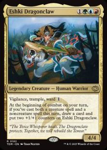 (182)《龍爪のエシュキ/Eshki Dragonclaw》[TDM] 金R