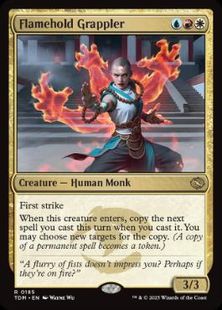 (185)《担炎の闘士/Flamehold Grappler》[TDM] 金R