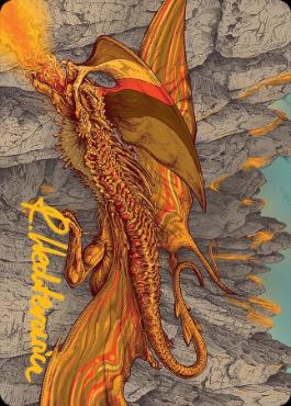 【箔押し】(034)【アート・カード】マグマのヘルカイト[TDM]