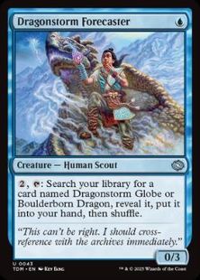 (043)《ドラゴンの嵐の予報者/Dragonstorm Forecaster》[TDM] 青U