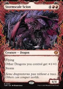 (303)■ショーケース■《嵐鱗の末裔/Stormscale Scion》 [TDM-BF] 赤R
