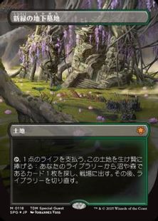 ドラゴンスケイル・Foil】(118)□ボーダーレス□《新緑の地下墓地 