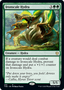 (296)《鉄鱗のハイドラ/Ironscale Hydra》[THB] 緑R