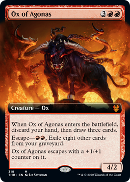 (318)■拡張アート■《アゴナスの雄牛/Ox of Agonas》[THB-BF] 赤R