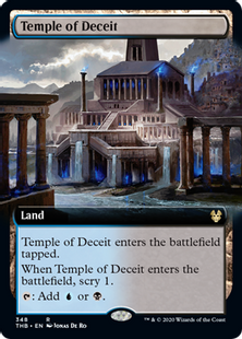 【Foil】(348)■拡張アート■《欺瞞の神殿/Temple of Deceit》[THB-BF] 土地R