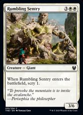 【Foil】(035)《轟く歩哨/Rumbling Sentry》[THB] 白C