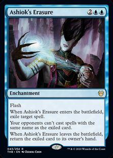 【Foil】■プレリリース■《アショクの消去/Ashiok's Erasure》[THB-PRE] 青R