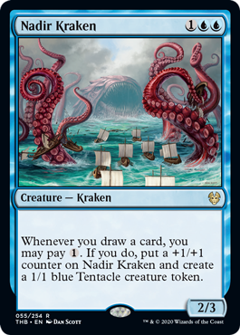 (055)《水底のクラーケン/Nadir Kraken》[THB] 青R