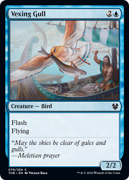 【Foil】(079)《鬱陶しいカモメ/Vexing Gull》[THB] 青C