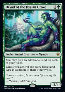 【Foil】(169)《イリーシア木立のドライアド/Dryad of the Ilysian Grove》[THB] 緑R