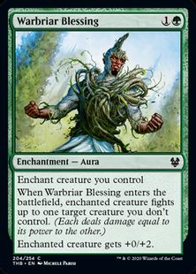 【Foil】(204)《戦茨の恩恵/Warbriar Blessing》[THB] 緑C