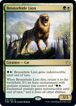 (210)《青銅皮ライオン/Bronzehide Lion》[THB] 金R