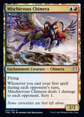 【Foil】(223)《悪戯なキマイラ/Mischievous Chimera》[THB] 金U