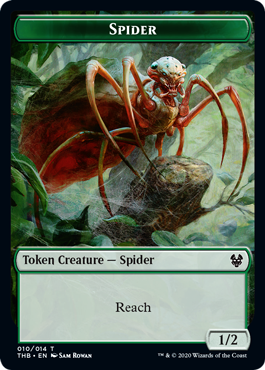 【Foil】《蜘蛛トークン/Spider Token》[THB] 緑