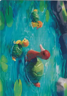 (018)【アート・カード】カメアヒル[TLA]