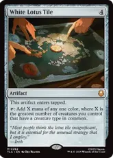 【Foil】(262)■プレリリース■《白蓮の駒/White Lotus Tile》[TLA] 茶R