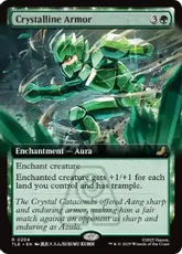 【Foil】(204)■拡張アート■《結晶の鎧/Crystalline Armor》[TLE] 緑R