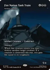 【Foil】(025)■ボーダーレス■《火の国の装甲列車/Fire Nation Tank Train》//《害悪の機械巨人/Noxious Gearhulk》[TLE] 黒R