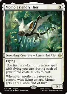 Foil】(394)《空飛ぶ友だち、モモ/Momo, Friendly Flier》(Bundle