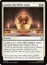【Foil】(020)《白蓮を集めよ/Gather the White Lotus》[TLA] 白U