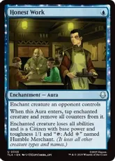 【Foil】(055)《実直な仕事/Honest Work》[TLA] 青U