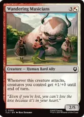 【Foil】(250)《放浪の楽士/Wandering Musicians》[TLA] 金C