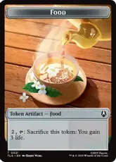 【Foil】(021)/(010)《食物+モンクトークン/Food+Monk Token》[TLA] 茶/赤