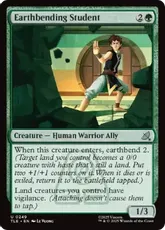 【Foil】(249)《土の技の生徒/Earthbending Student》[TLE] 緑U